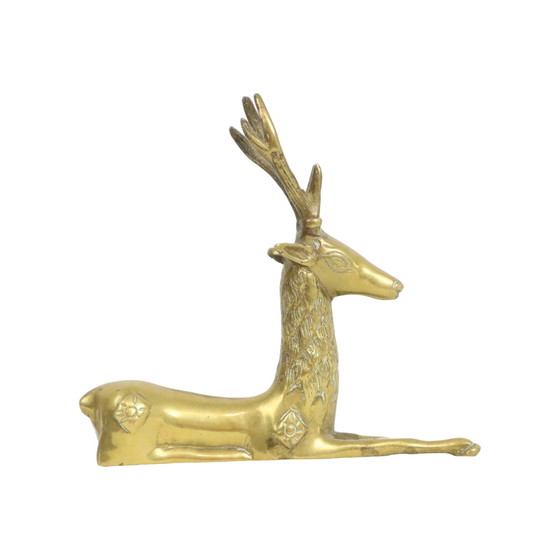 Image 1 of Messing Deer with Antlers Sarreid Ltd