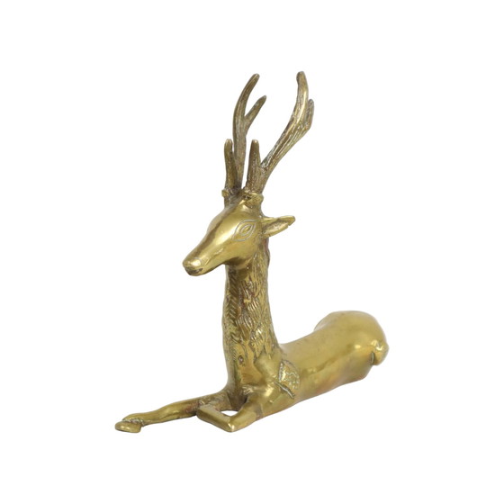 Image 1 of Messing Deer with Antlers Sarreid Ltd