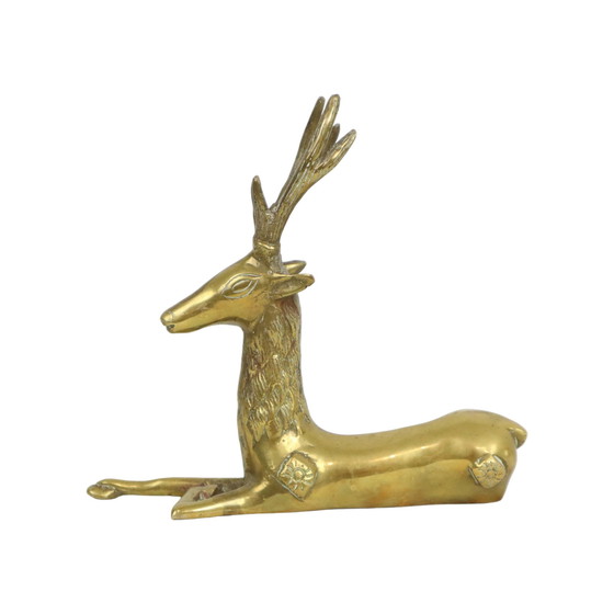 Image 1 of Messing Deer with Antlers Sarreid Ltd