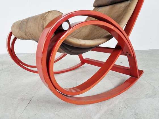 Image 1 of Sgarsul Rocking Chair by Gae Aulenti for Poltronova, 1960s