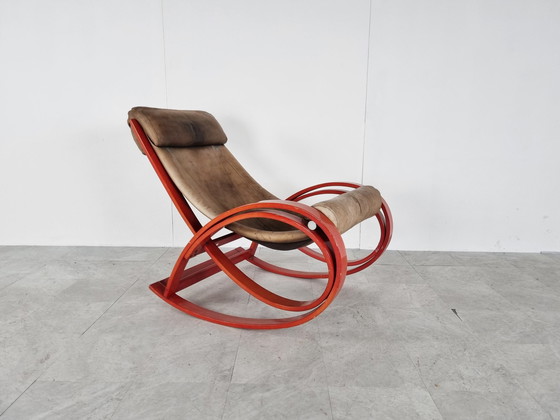 Image 1 of Sgarsul Rocking Chair by Gae Aulenti for Poltronova, 1960s