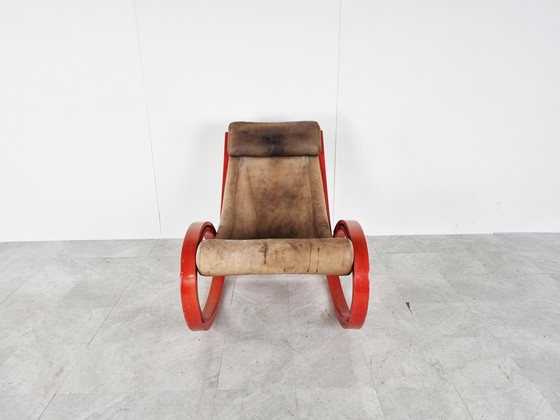 Image 1 of Sgarsul Rocking Chair by Gae Aulenti for Poltronova, 1960s