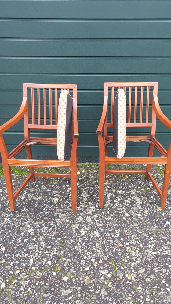 Image 1 of 2x Schuitema Art Nouveau armchairs