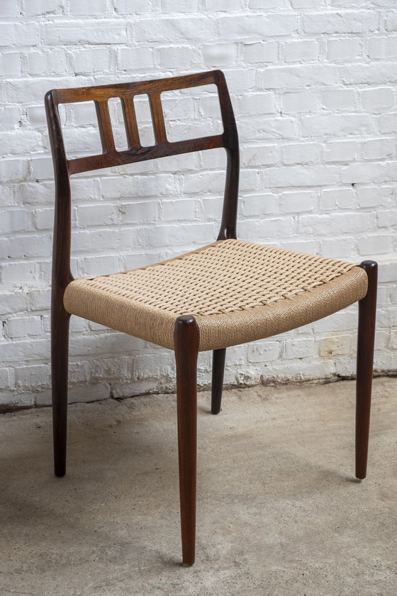 Image 1 of 4x Niels Otto Møller chairs model 79 in rosewood, 1960s Denmark