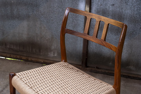 Image 1 of 4x Niels Otto Møller chairs model 79 in rosewood, 1960s Denmark