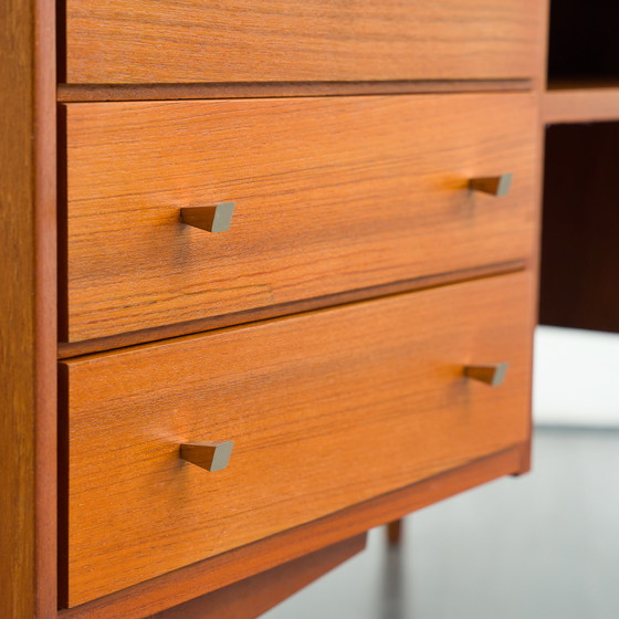 Image 1 of 60s teak desk, Scandinavian Design, restored