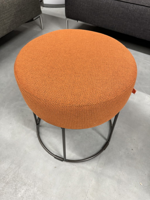 Jess Design Cody Stool orange fabric