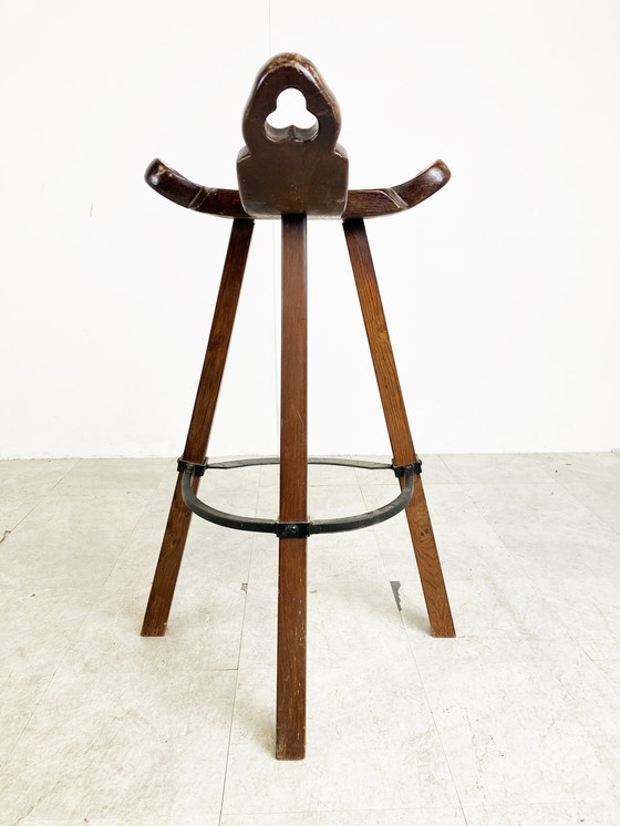 Image 1 of Mid Century tripod bar stools