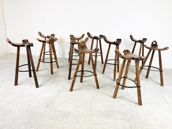 Image 1 of Mid Century tripod bar stools