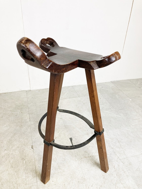 Image 1 of Mid Century tripod bar stools