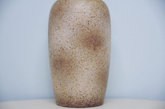 Image 1 of vase brun & blanc Allemagne de l'Ouest Scheurich