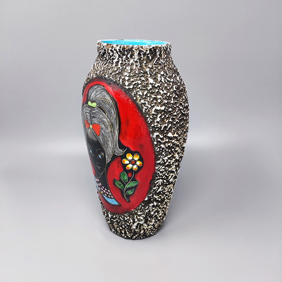 Image 1 of Vintage Lava Vase by Melior. Made in Italy
