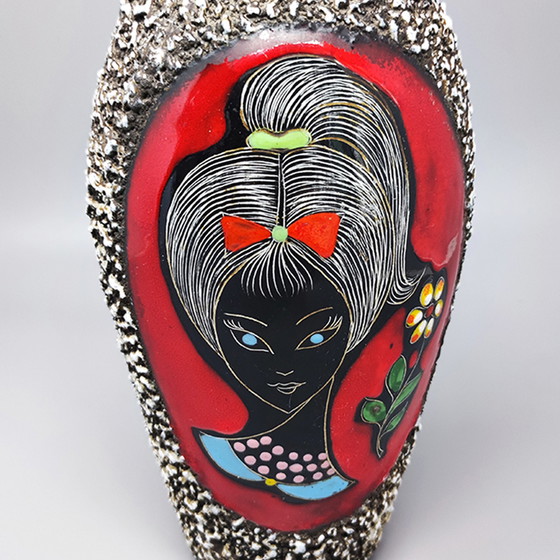 Image 1 of Vintage Lava Vase by Melior. Made in Italy