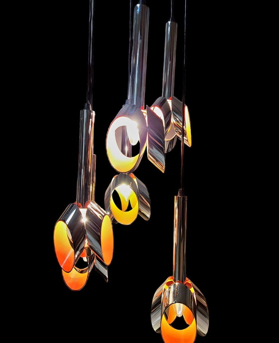 Image 1 of Space Age cascade pendant lamp