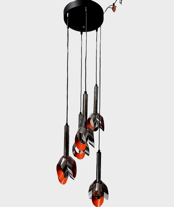 Image 1 of Space Age cascade pendant lamp