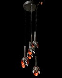 Space Age cascade pendant lamp