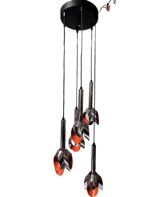 Image 1 of Space Age cascade pendant lamp