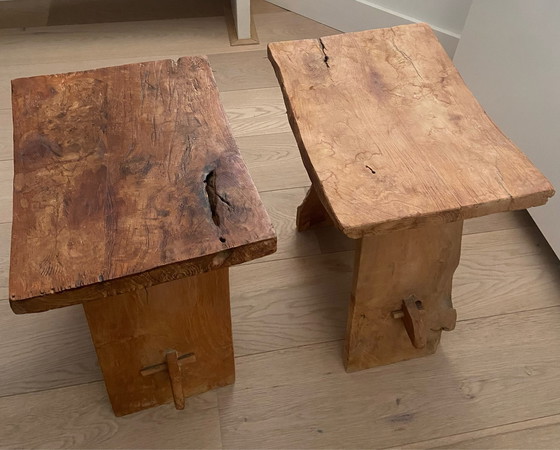 Image 1 of Teak wooden stools