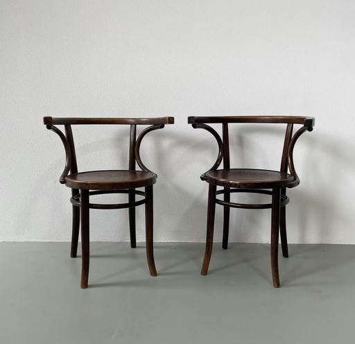 2x Thonet & Cosmos Chairs model 13