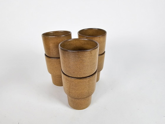 Image 1 of Potterie De Driehoek Huizen - Fokke Hamming - model Blaricum - 52-piece tableware - 1970's