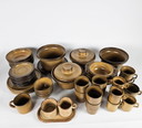 Cerámica De Driehoek Huizen - Fokke Hamming - modelo Blaricum - vajilla de 52 piezas - años 70