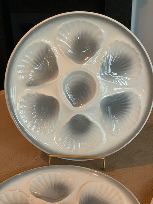 8x Orchies Oyster plates