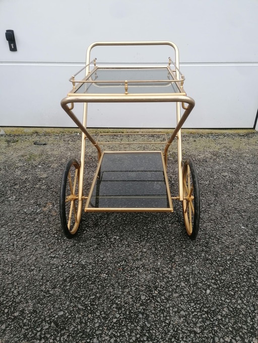 Retractable vintage service trolley - 1960s