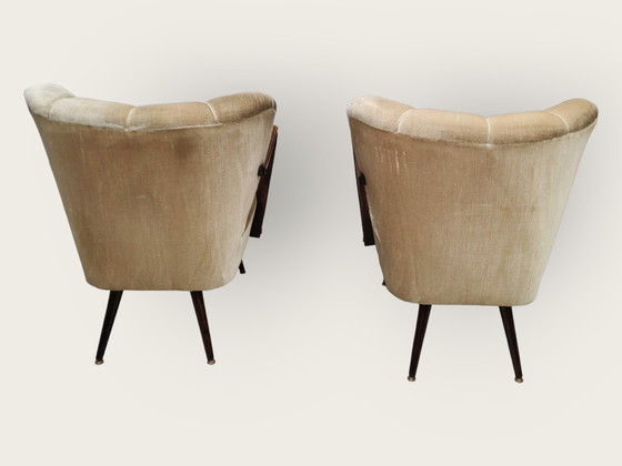 Image 1 of 2x Mid Century armchairs