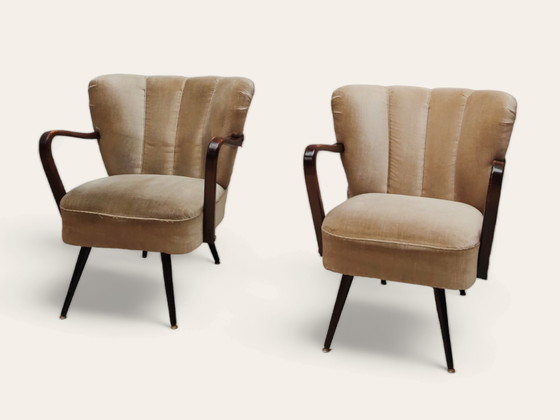 Image 1 of 2x Mid Century armchairs