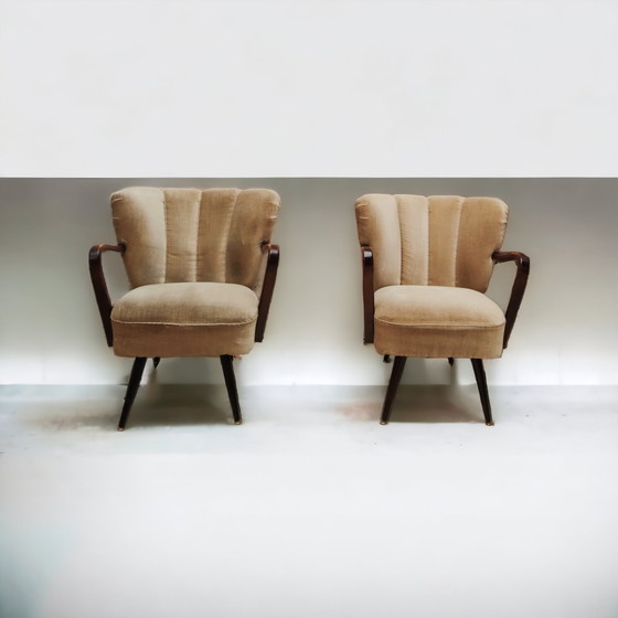 Image 1 of 2x Mid Century armchairs