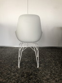5x Kubikoff Diamond Dimple Closed Chair white