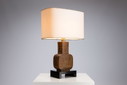 Vintage ceramic table lamp from the 1970s