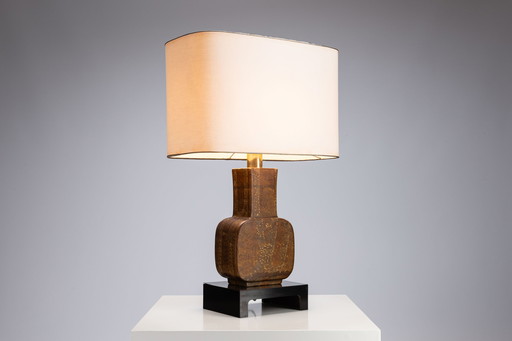 Vintage ceramic table lamp from the 1970s