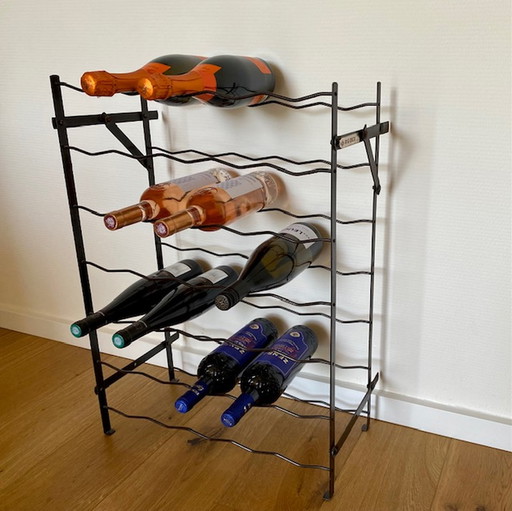 Vintage French Rigidex wine rack