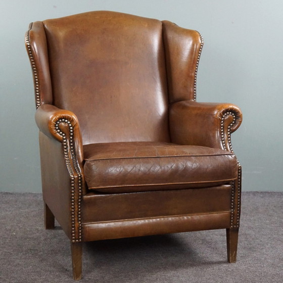 Image 1 of Fauteuil à oreilles, peau de mouton