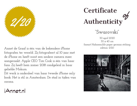 Image 1 of Annet de Graaf Swarovski - limited print 2/20 photography