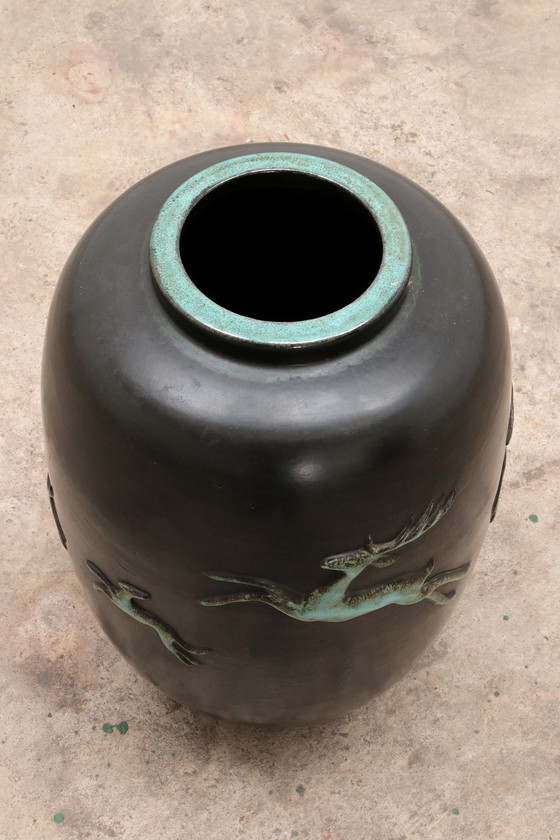 Image 1 of Large Vintage Vase design by Ugo Zaccagnini, 1950 Italy