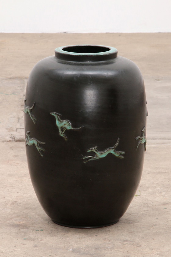 Image 1 of Large Vintage Vase design by Ugo Zaccagnini, 1950 Italy