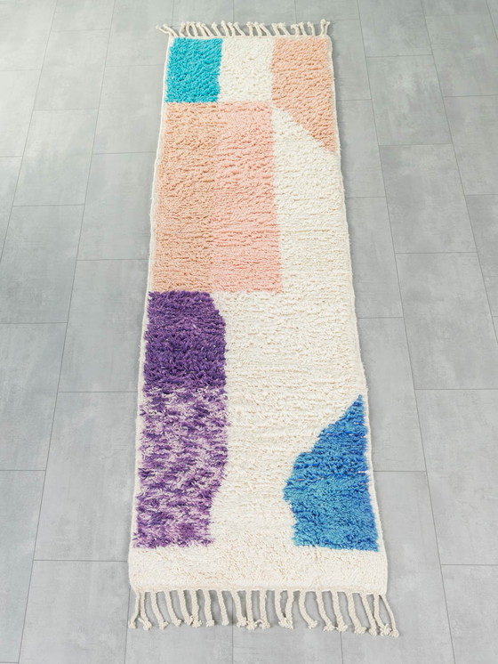 Image 1 of Couloir abstrait, tapis berbère, 85 x 289