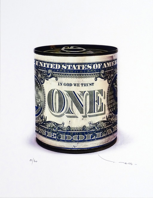 Tehos - One dollar tin can B