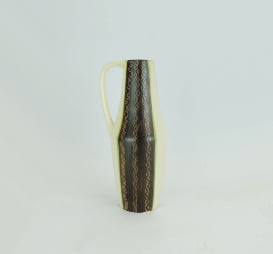 Image 1 of ceramic vase jug vase model no. 232 wave pattern 1950s