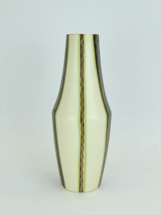 Image 1 of ceramic vase jug vase model no. 232 wave pattern 1950s