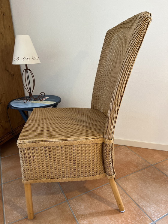 Image 1 of 6x Lloyd Loom dining room chairs