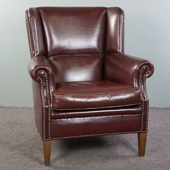 Image 1 of Fauteuil en peau de mouton dans une couleur chaude