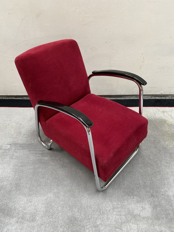 Image 1 of EMS Overschie tubular frame armchair