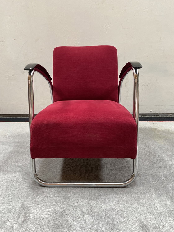 Image 1 of EMS Overschie tubular frame armchair