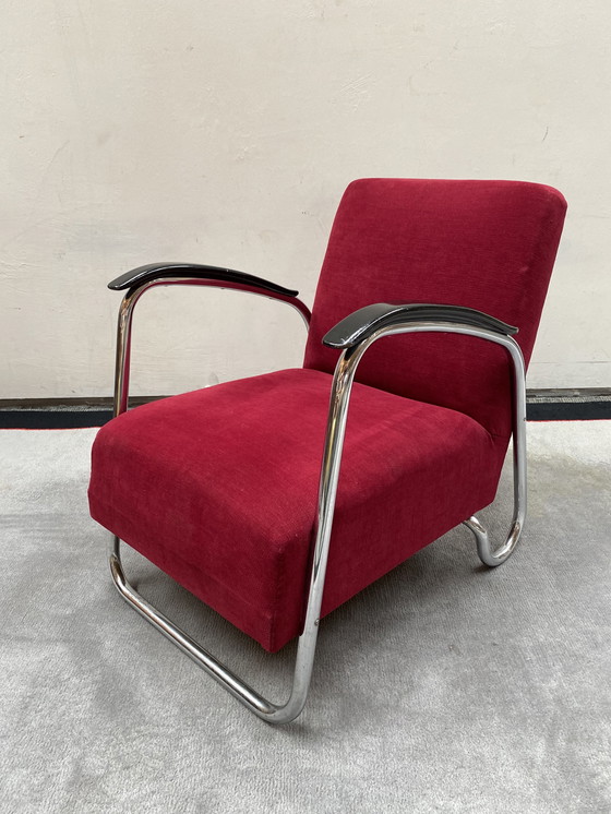 Image 1 of EMS Overschie tubular frame armchair