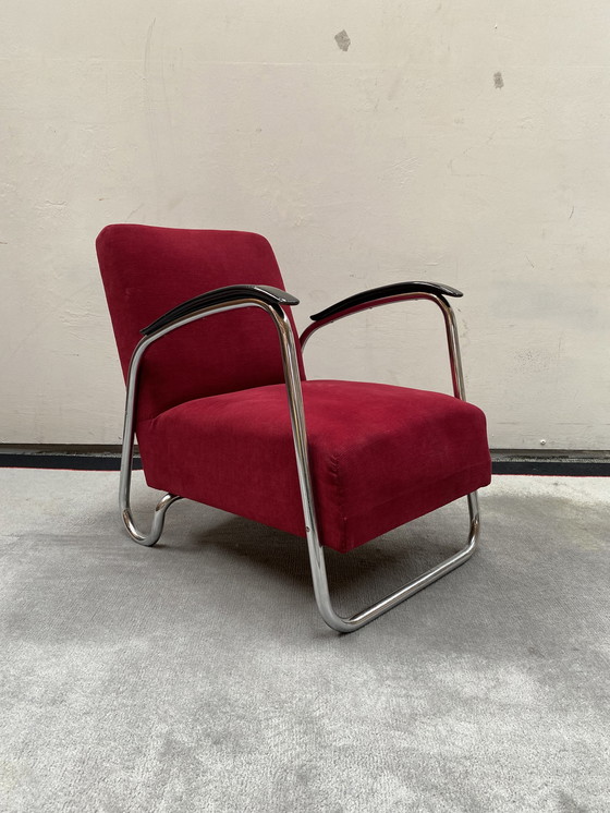 Image 1 of EMS Overschie tubular frame armchair