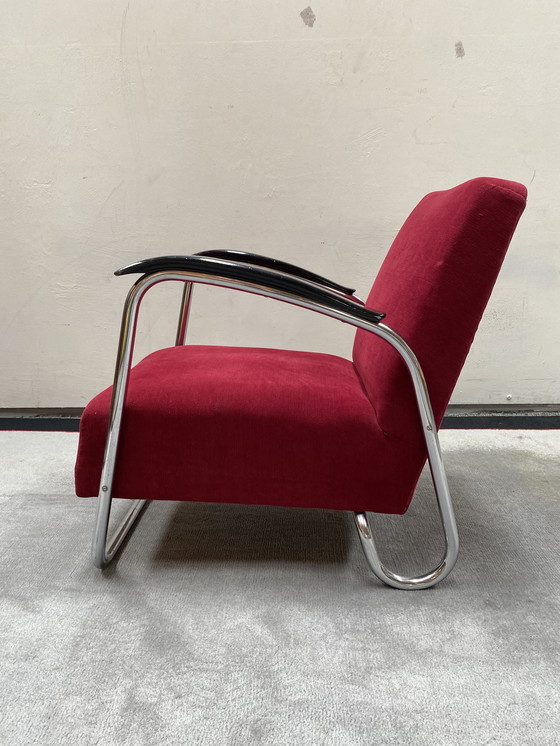 Image 1 of EMS Overschie tubular frame armchair