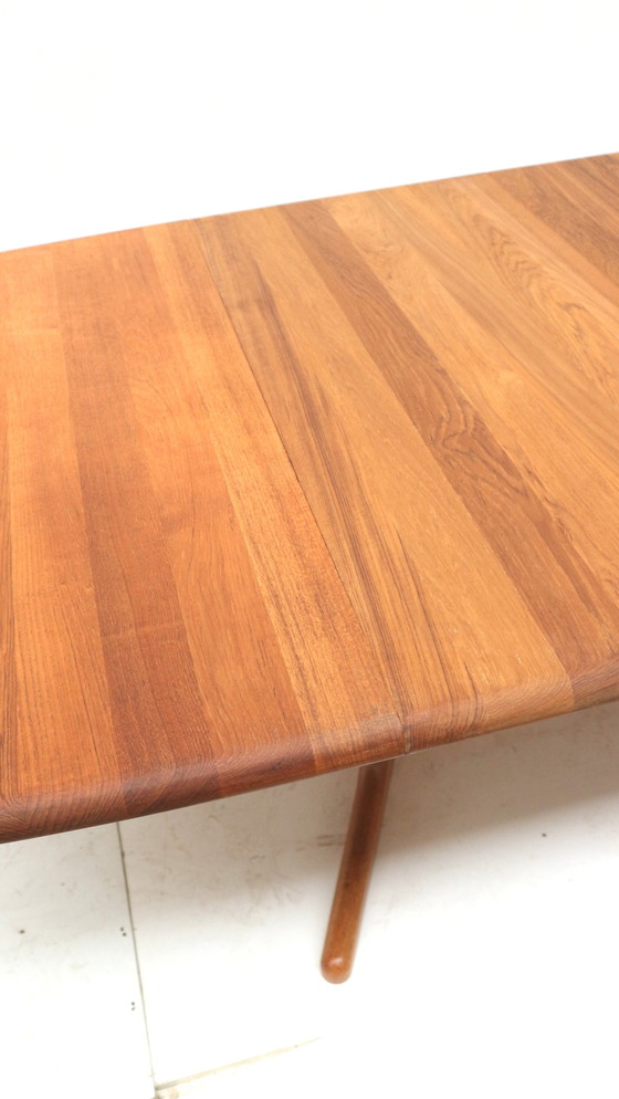 Image 1 of Large XXL vintage Danish design extendable dining table / meeting table designed by Juul Kristensen for Glostrup